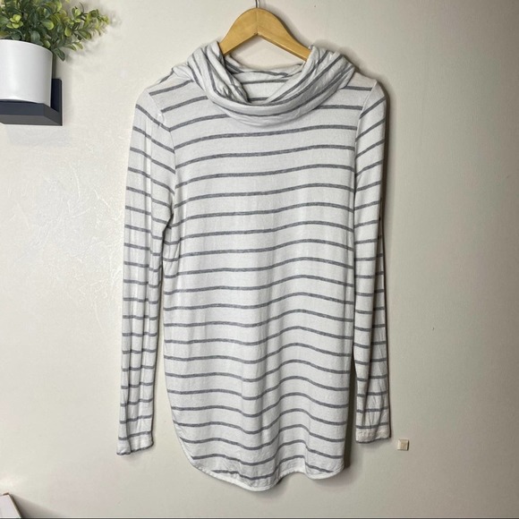 Lou & Grey Striped Signaturesoft Cowl Tunic XS - Picture 6 of 8